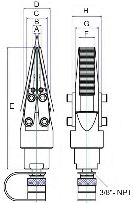 Hydraulic Spreaders (SH Series) Schematic 2